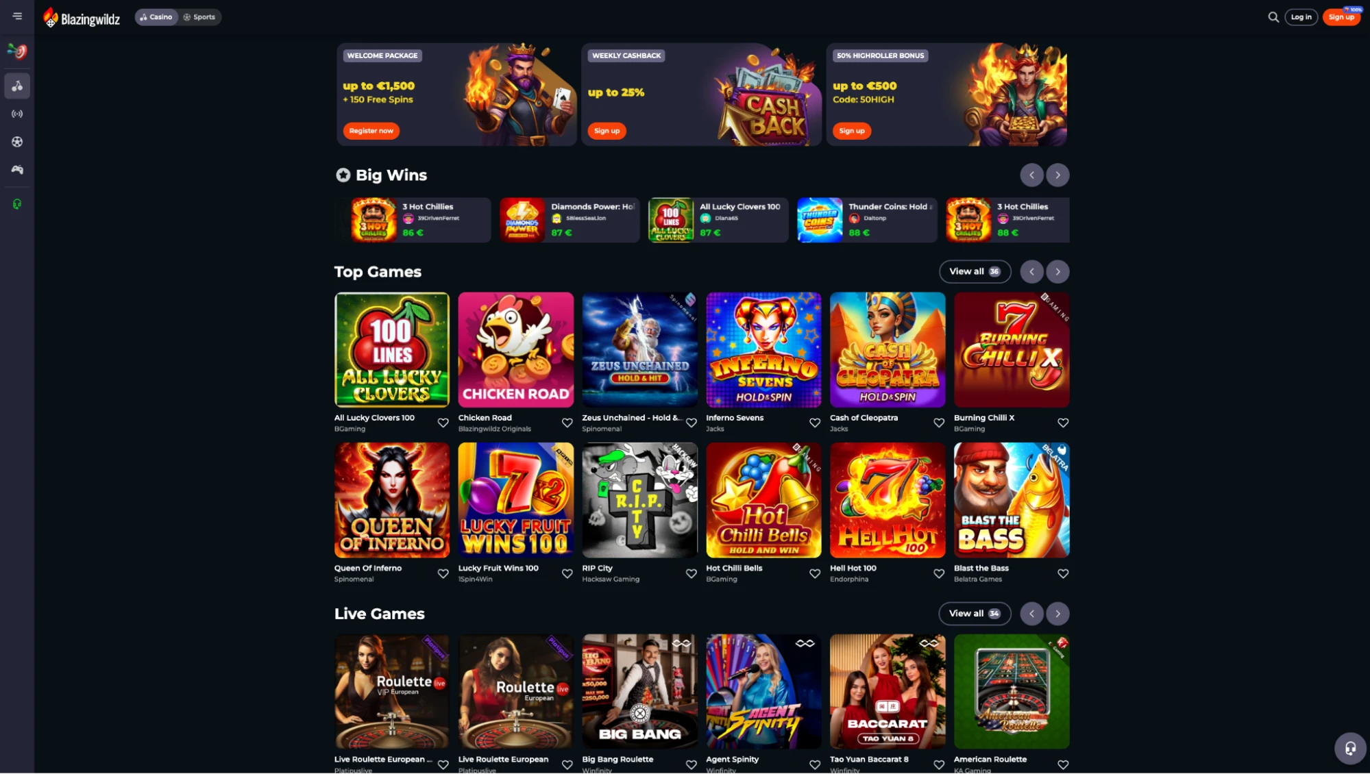 Blazing Wildz Casino