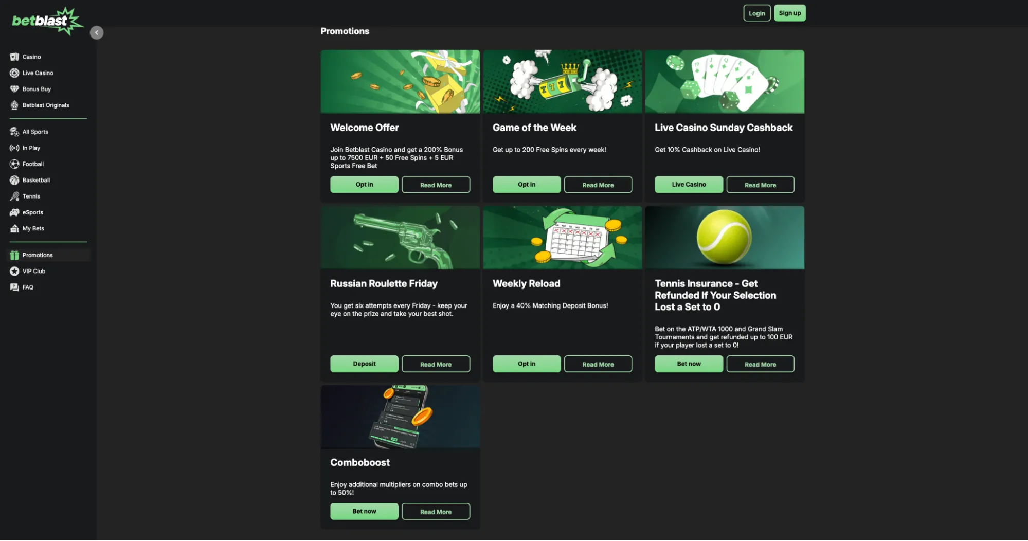 betblast casino live