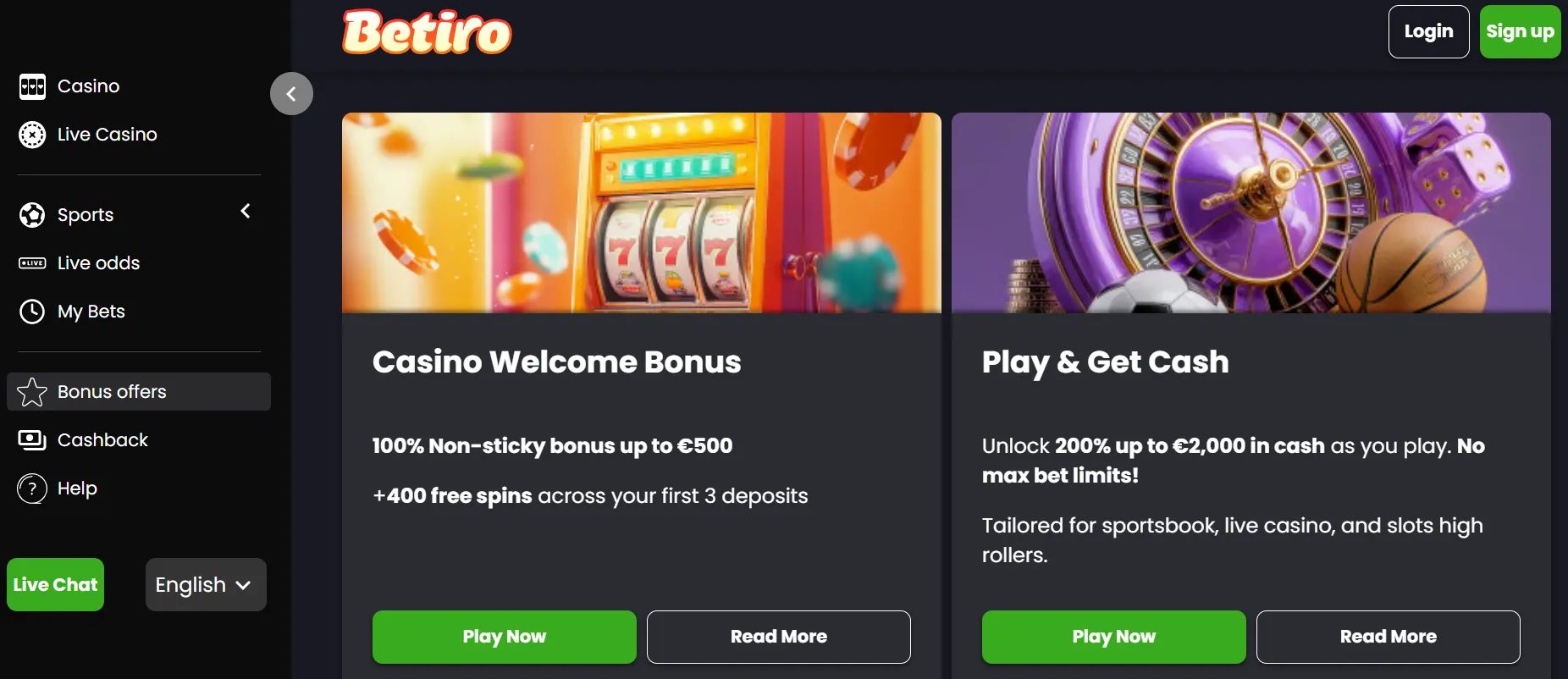 betiro casino bet