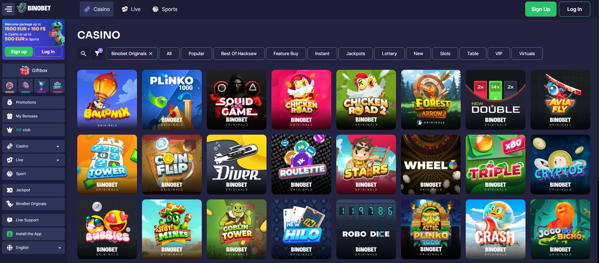 binobet casino