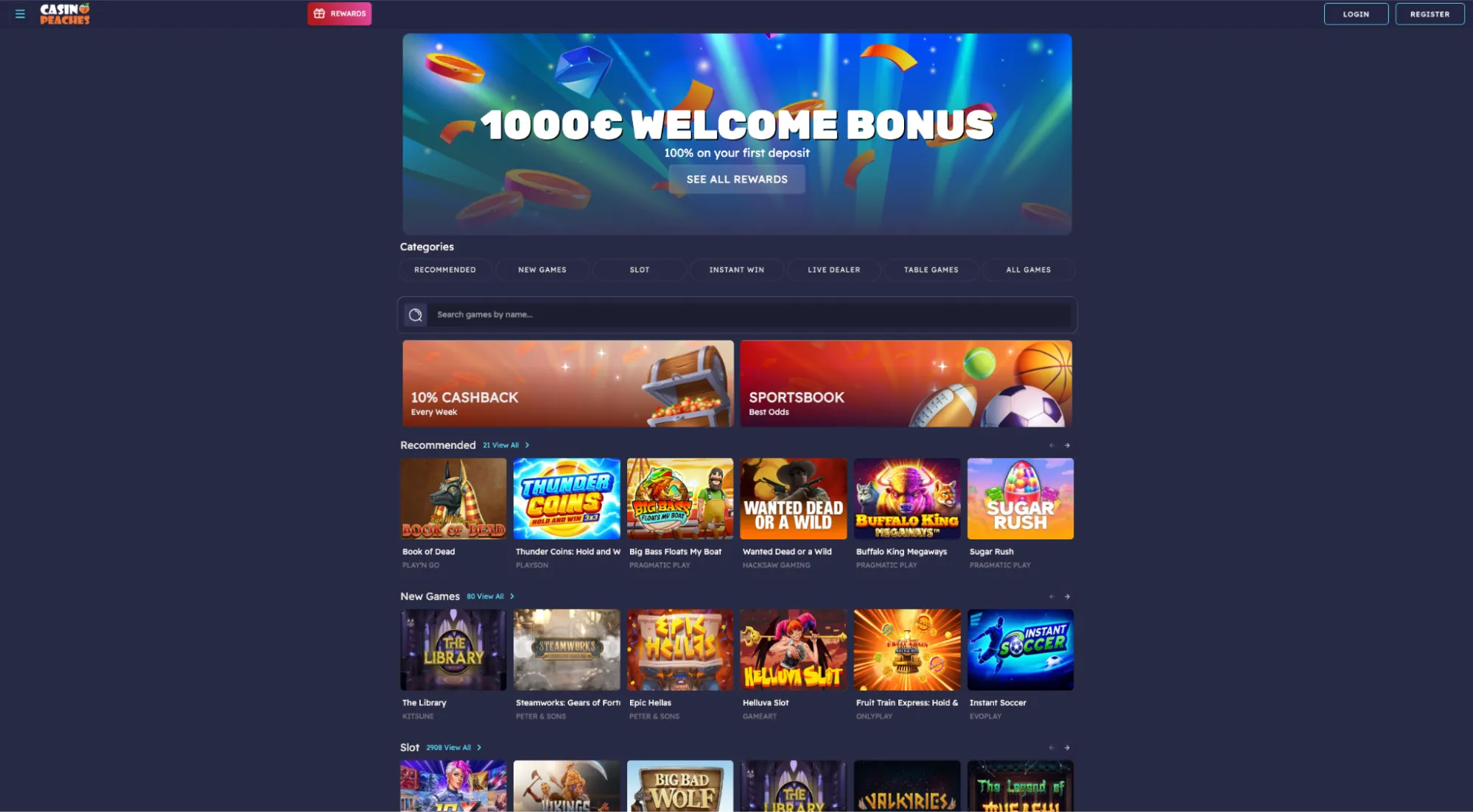 casino peaches bet