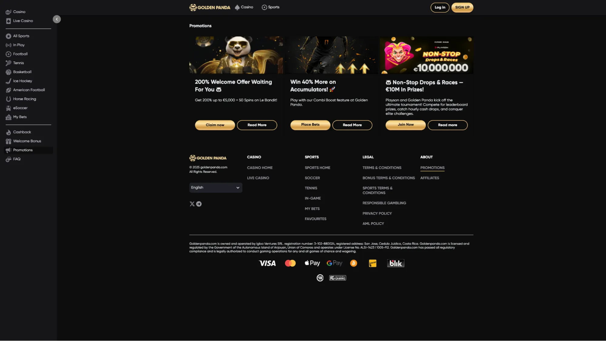golden panda live