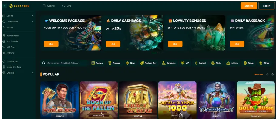 lucky gem casino review