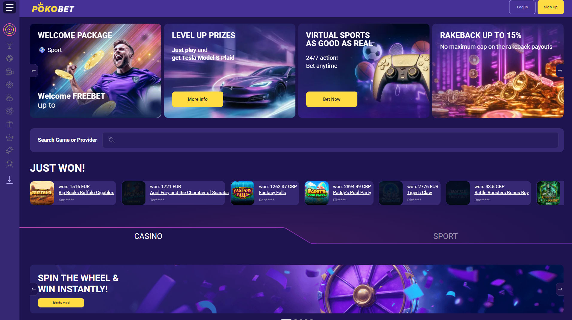 pokobet casino battle