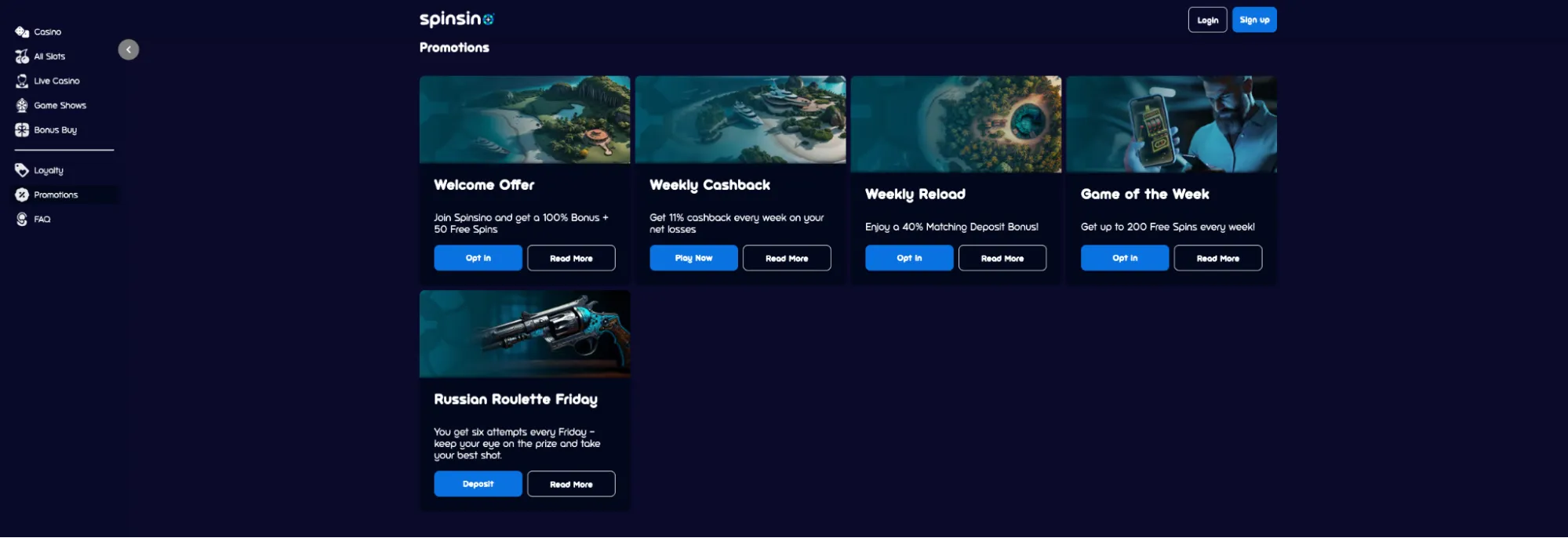 spinsino casino live casino